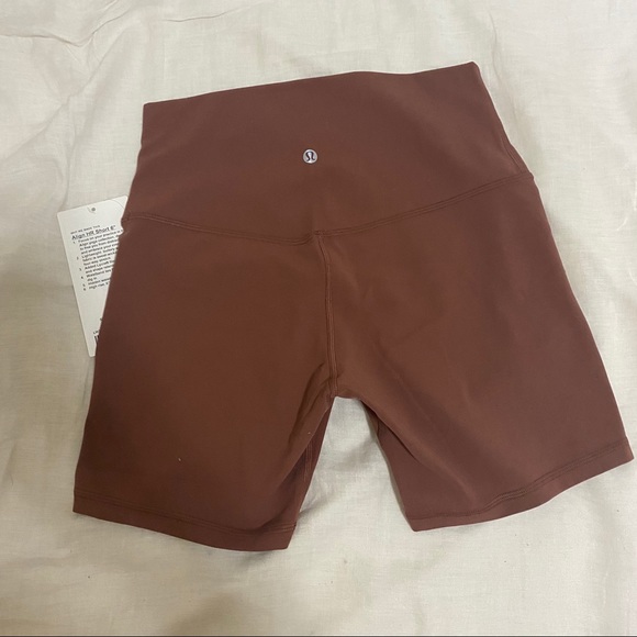 SOLD NWT Lulu Align 6” Shorts Ancient Copper - Picture 5 of 7